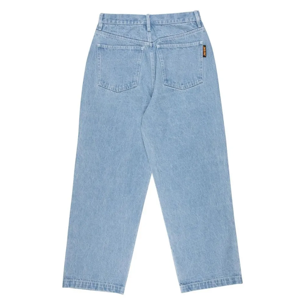 Santa Cruz Womens Pant Classic Baggy Jeans - Bleach Blue