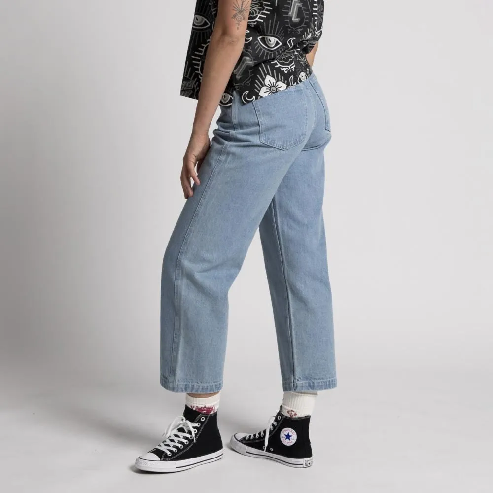 Santa Cruz Womens Pant Classic Baggy Jeans - Bleach Blue