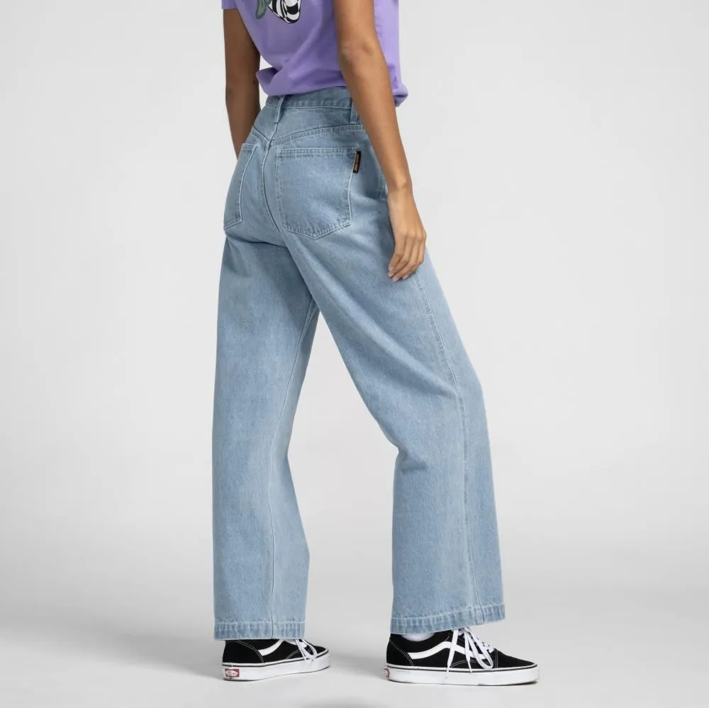 Santa Cruz Womens Pant Classic Baggy Jeans - Bleach Blue