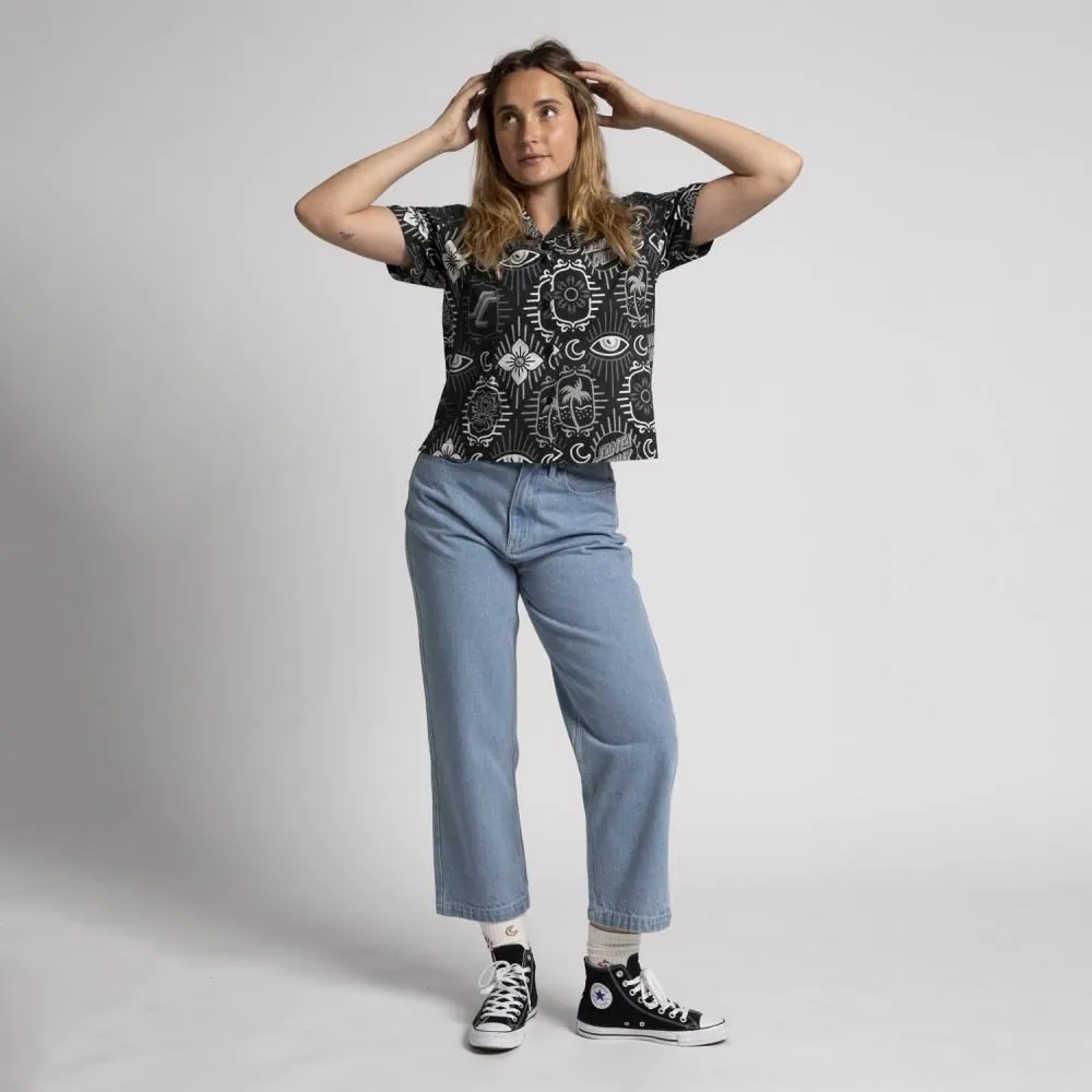 Santa Cruz Womens Pant Classic Baggy Jeans - Bleach Blue