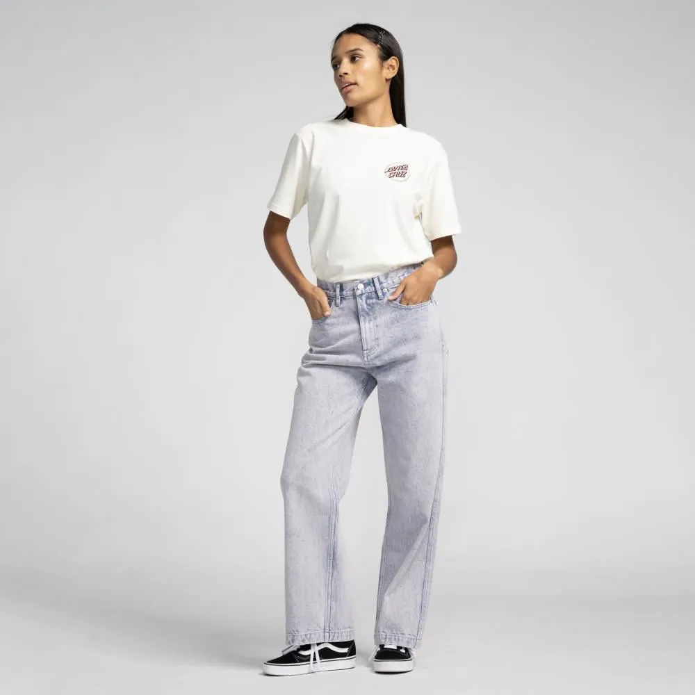 Santa Cruz Womens Pant Classic Baggy Jeans - Rose Quartz Tint