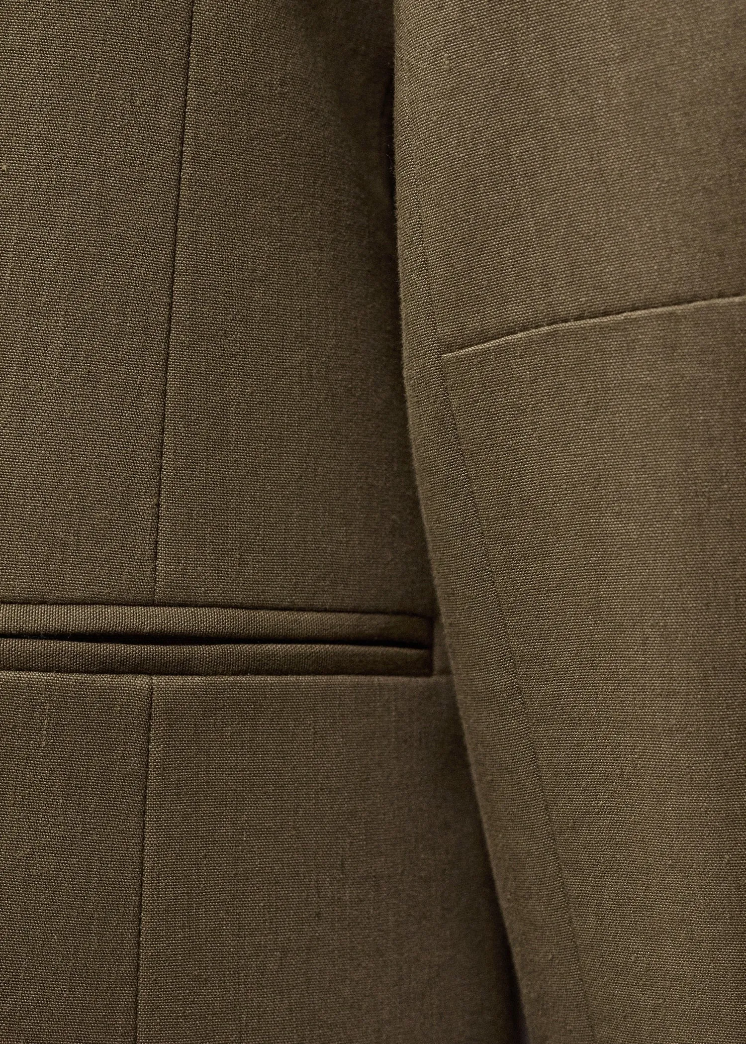 Seamless linen suit jacket