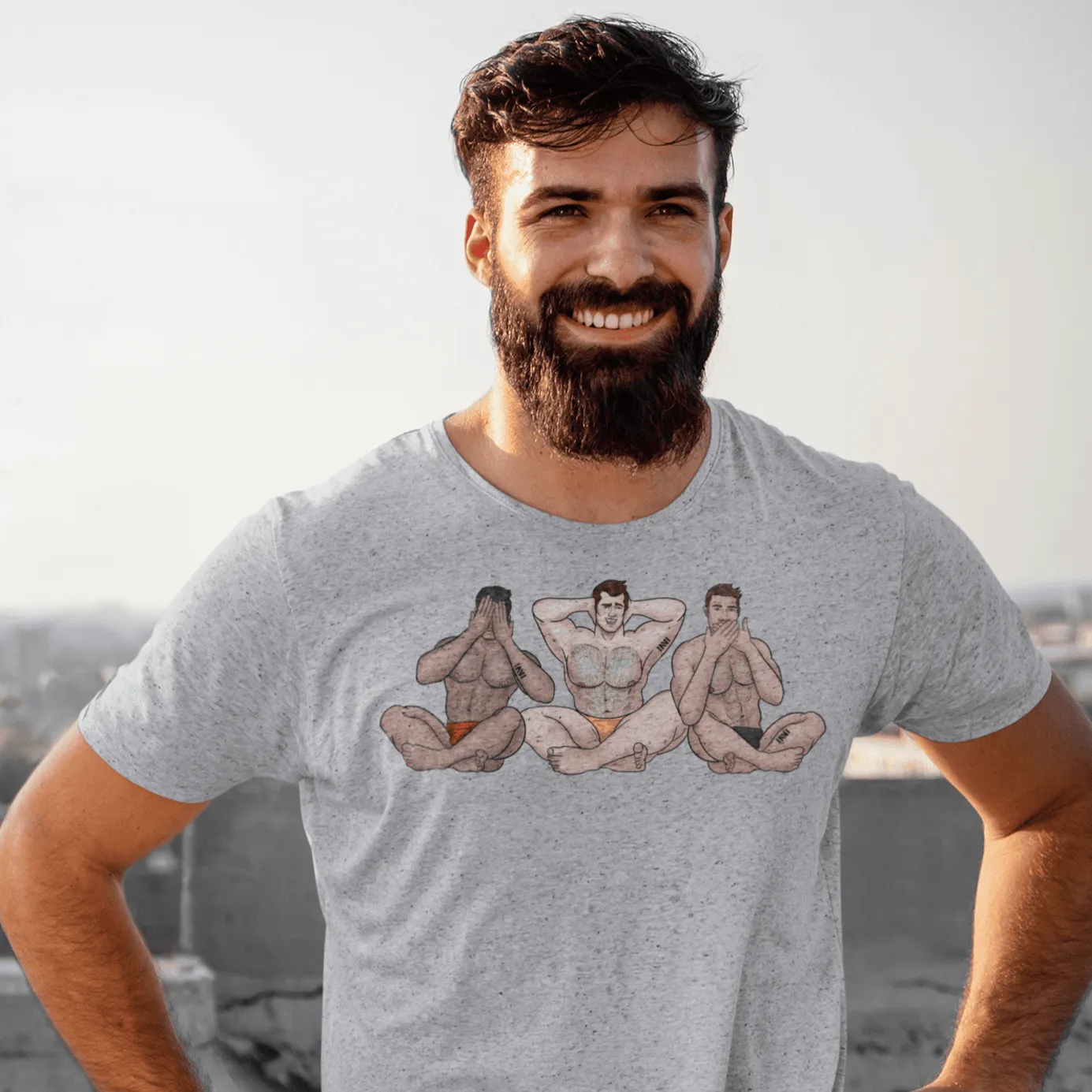 See No, Hear No, Speak No Evil Muscle Man T-Shirt