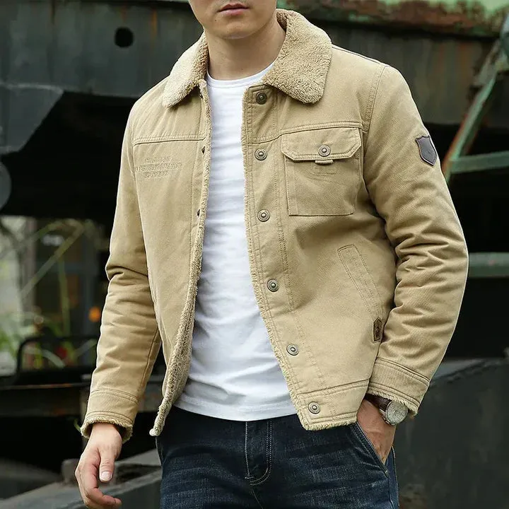 Semi - men's fleece lined winter jacket