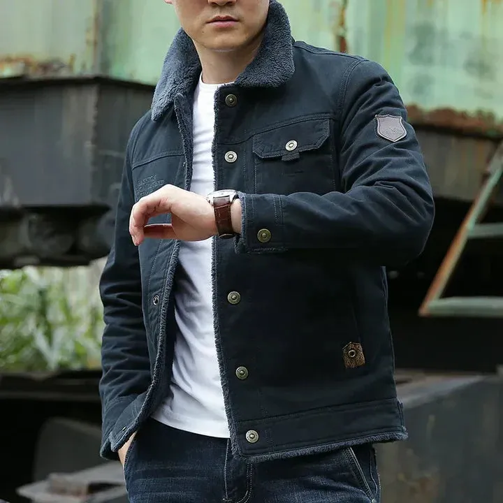 Semi - men's fleece lined winter jacket