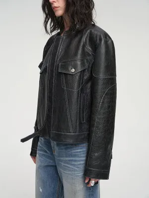 Sheepskin Leather Jacket