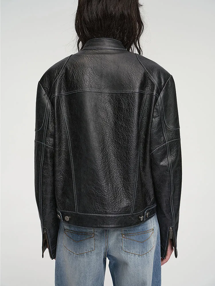 Sheepskin Leather Jacket