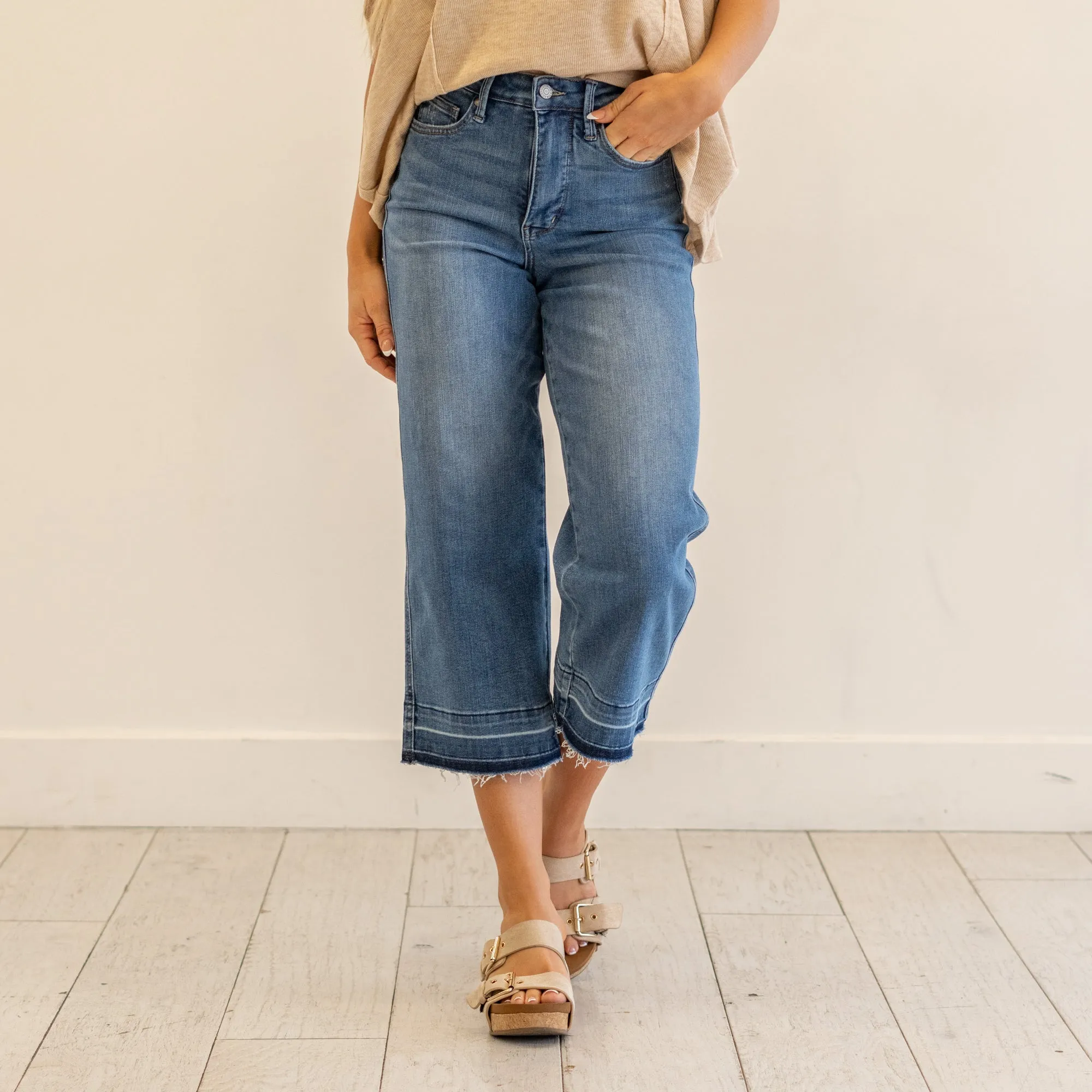 Sienna High Rise Wide Leg Crop Regular & Plus Sizes