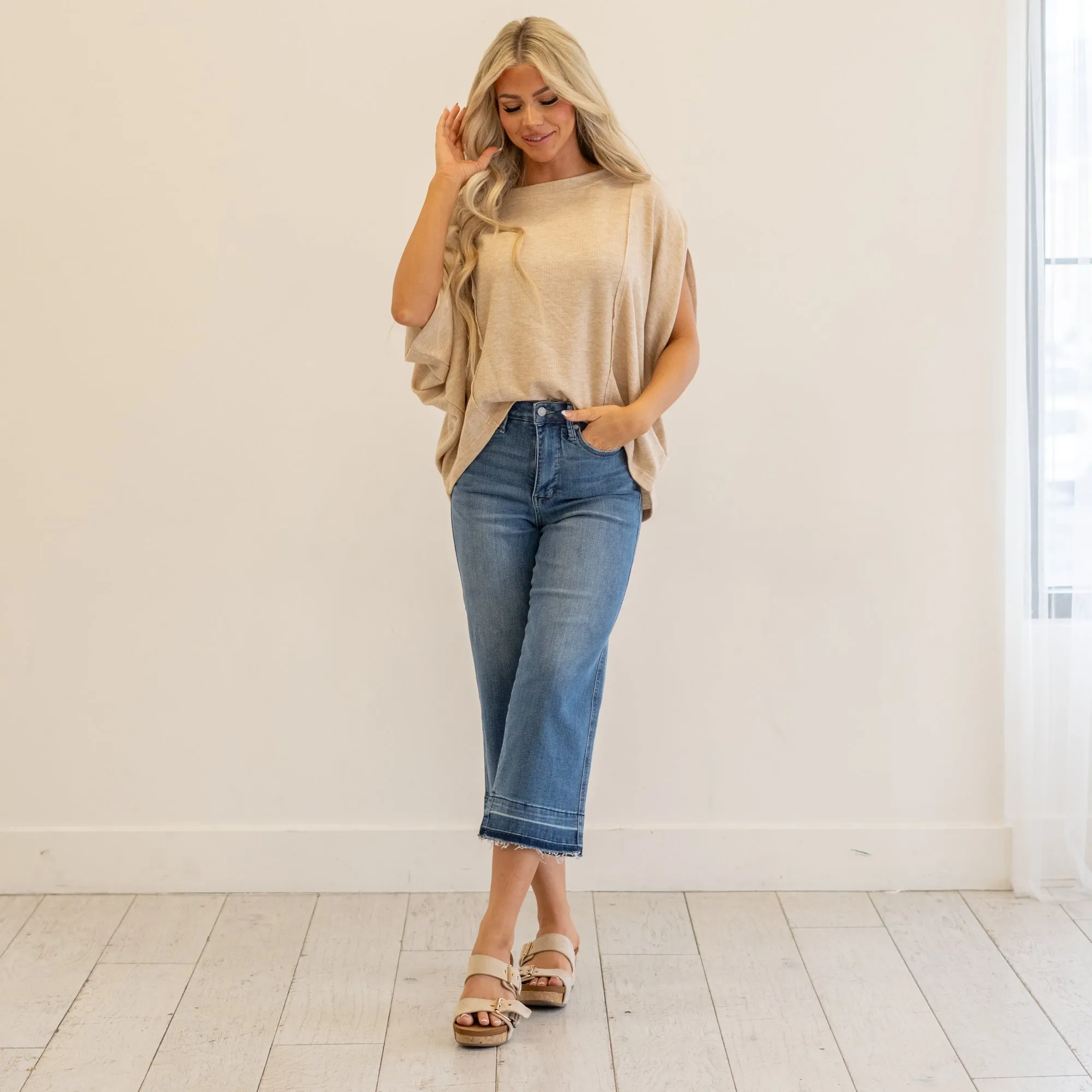 Sienna High Rise Wide Leg Crop Regular & Plus Sizes