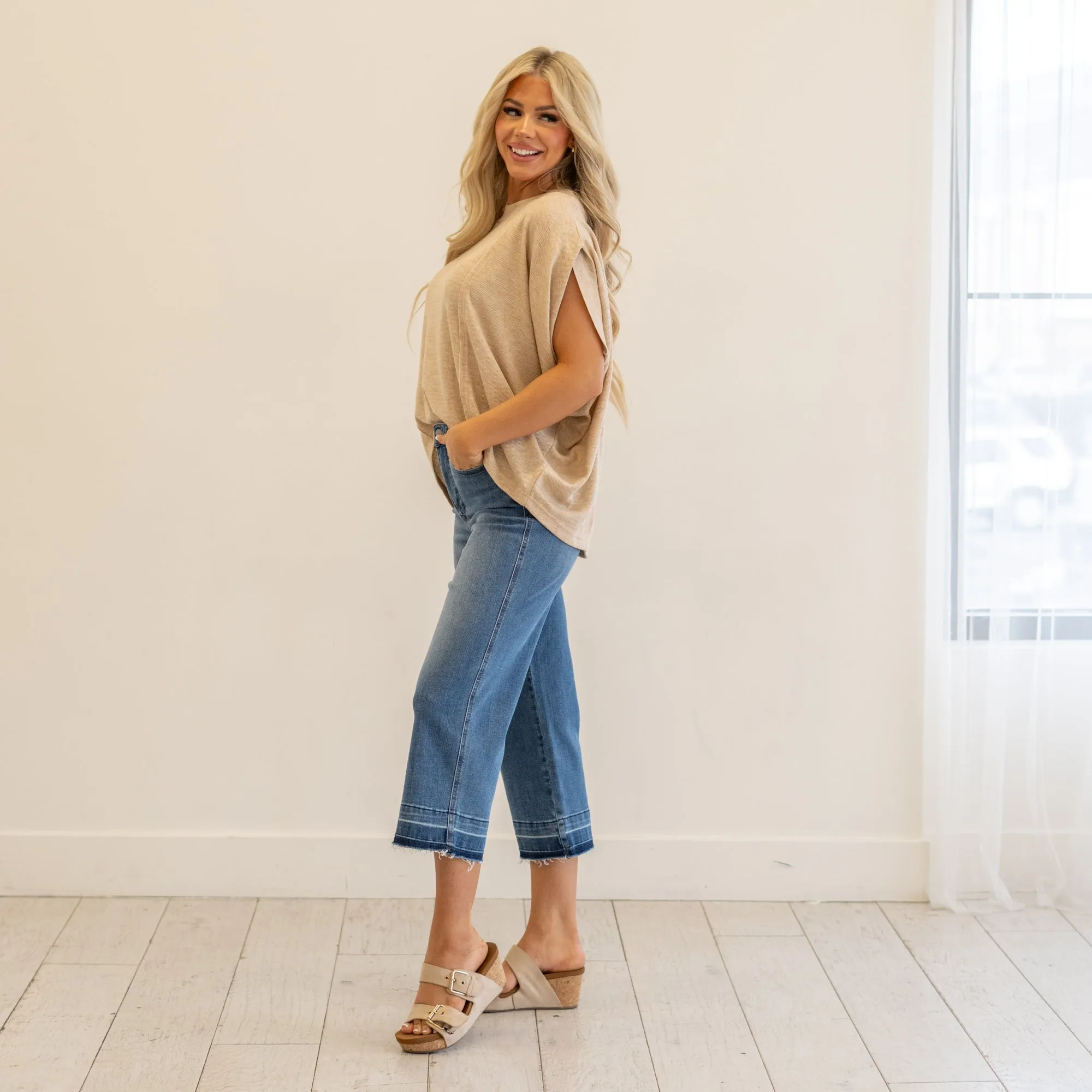Sienna High Rise Wide Leg Crop Regular & Plus Sizes