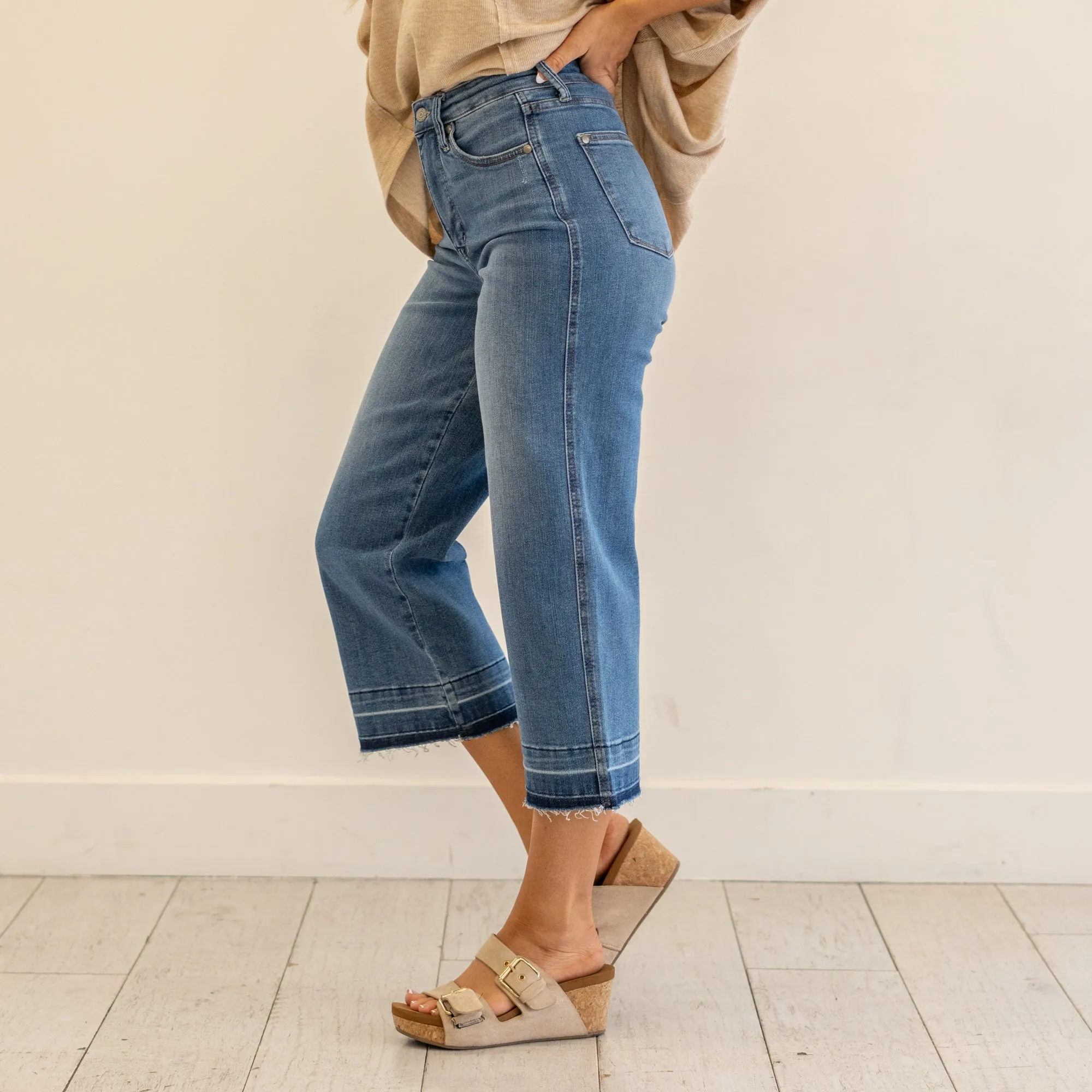 Sienna High Rise Wide Leg Crop Regular & Plus Sizes