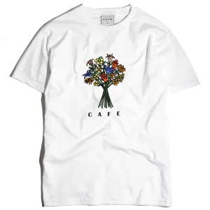 Skateboard Cafe Bouquet T-Shirt | White