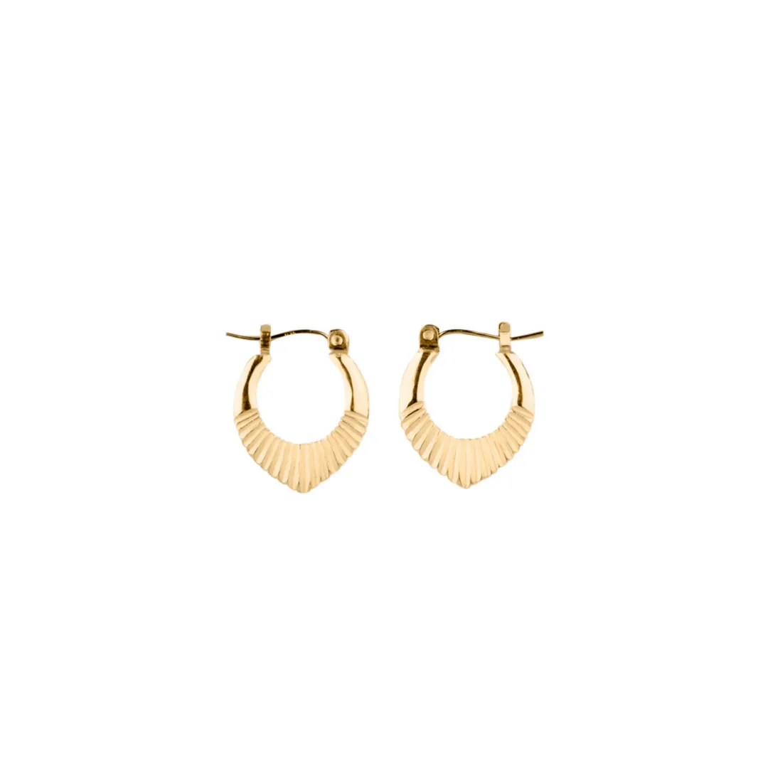 Small Vermeil Helios Hoops