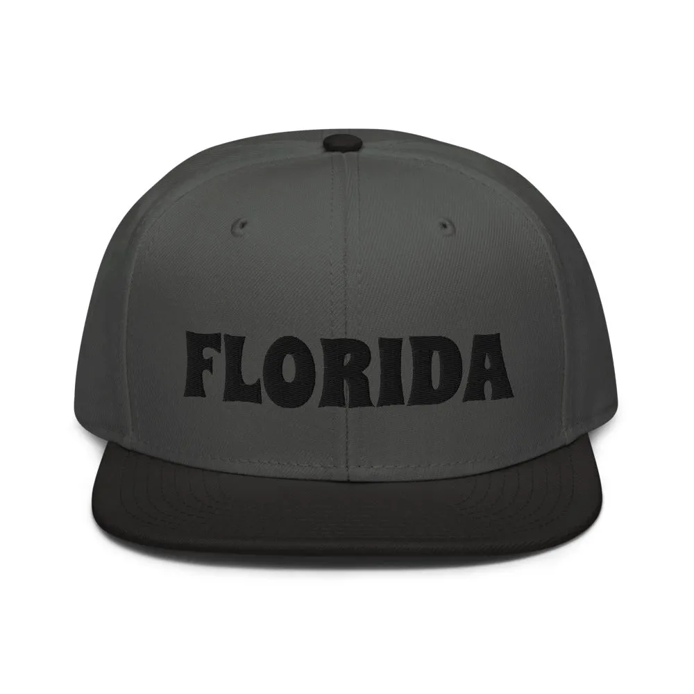 Snapback Hat "1053-0031 Florida (Black Logo)"
