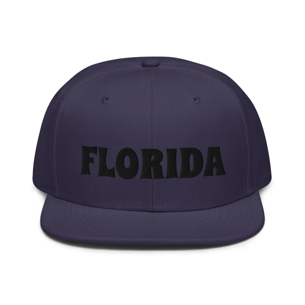 Snapback Hat "1053-0031 Florida (Black Logo)"