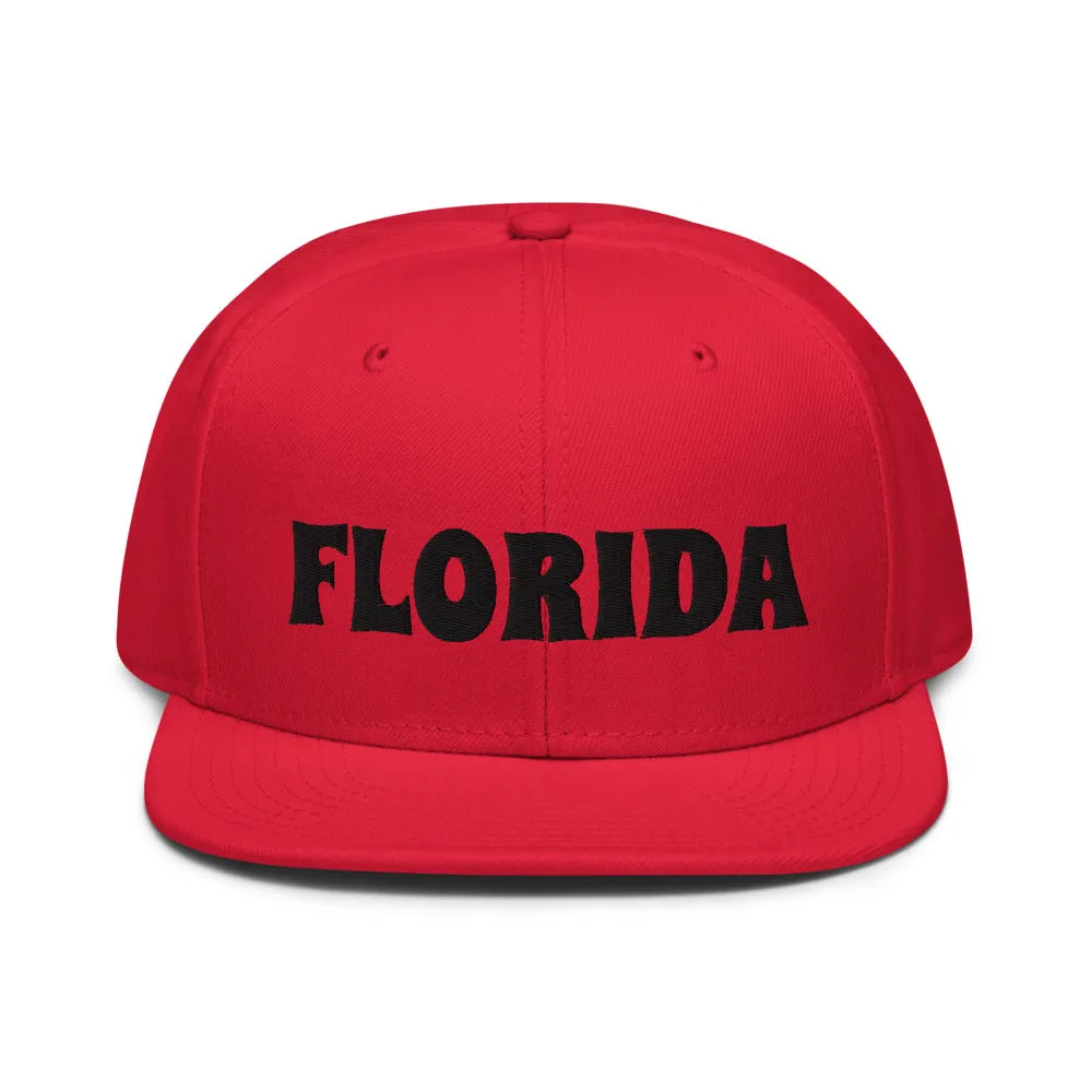 Snapback Hat "1053-0031 Florida (Black Logo)"