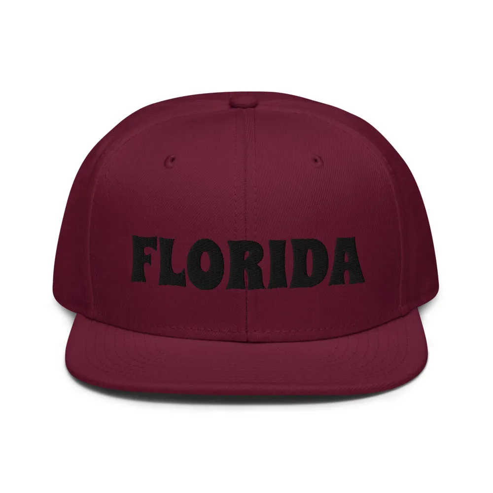 Snapback Hat "1053-0031 Florida (Black Logo)"