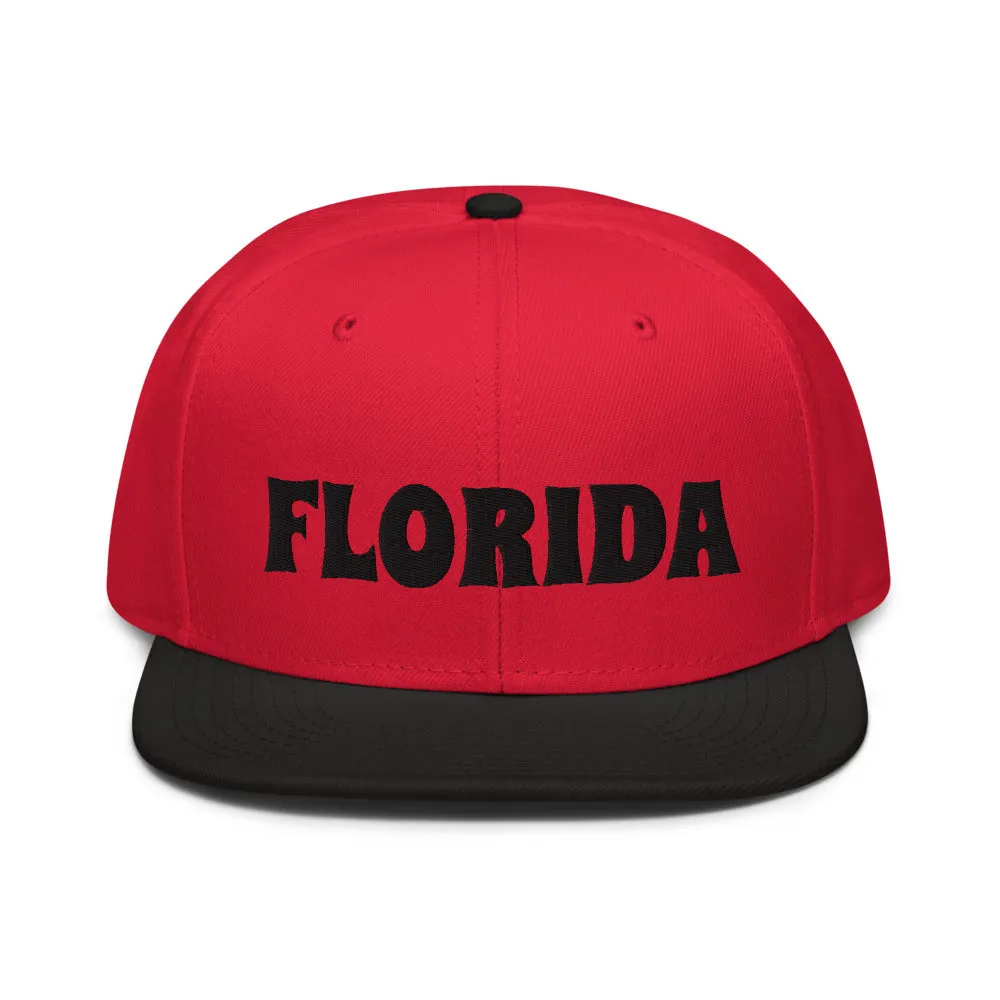 Snapback Hat "1053-0031 Florida (Black Logo)"