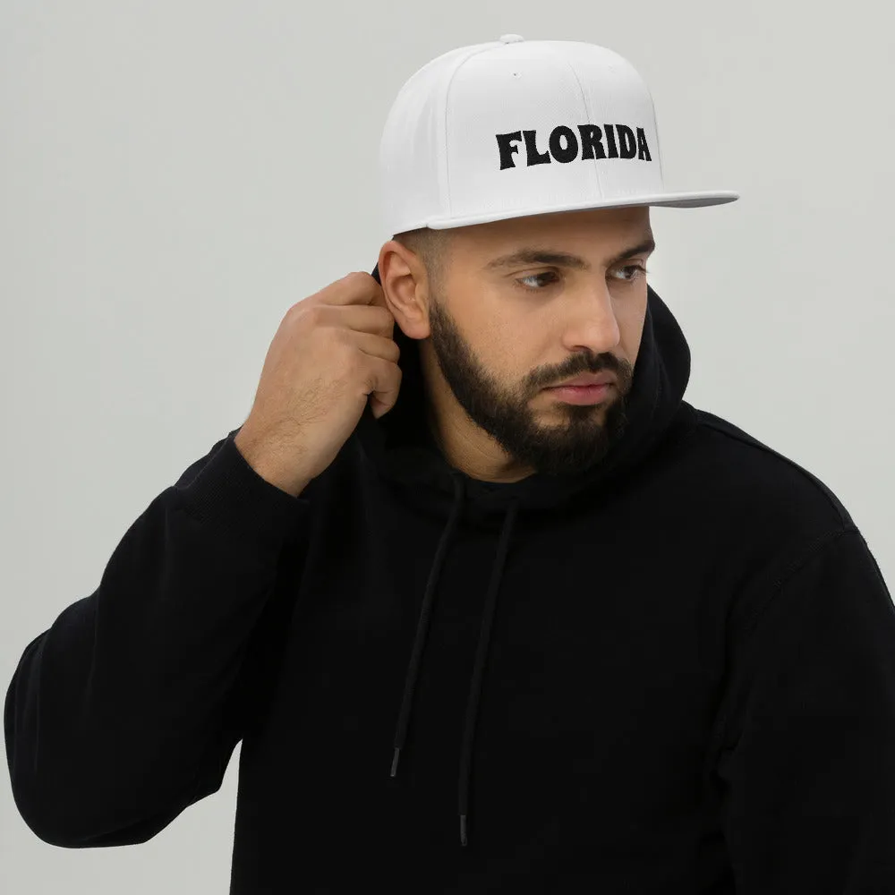 Snapback Hat "1053-0031 Florida (Black Logo)"