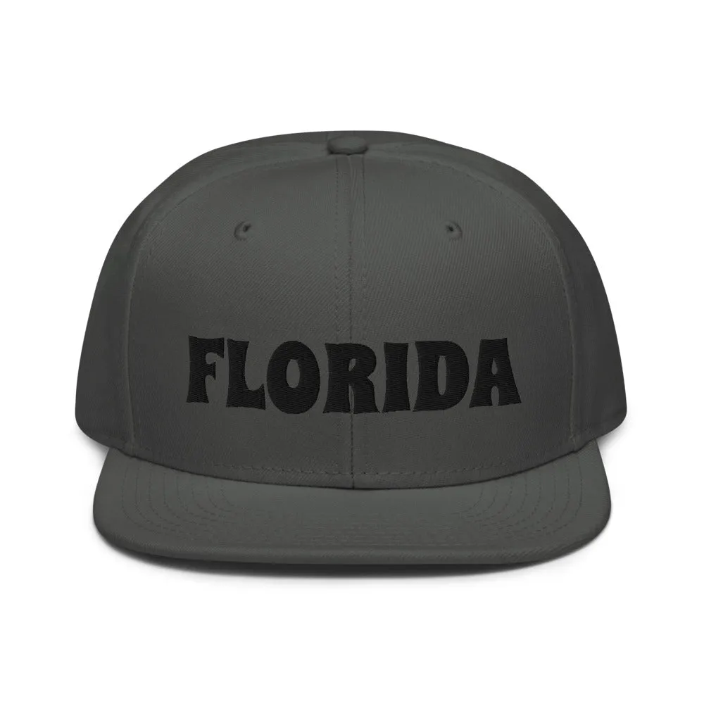 Snapback Hat "1053-0031 Florida (Black Logo)"