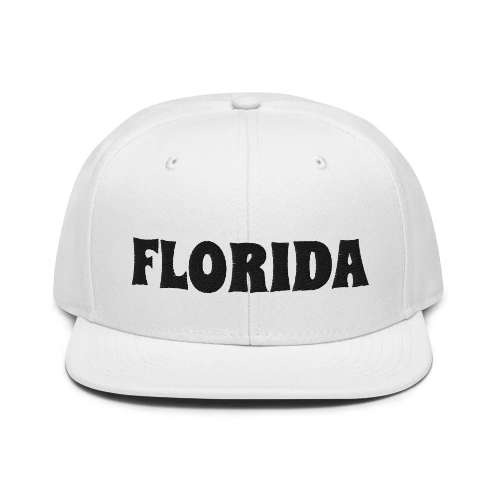 Snapback Hat "1053-0031 Florida (Black Logo)"
