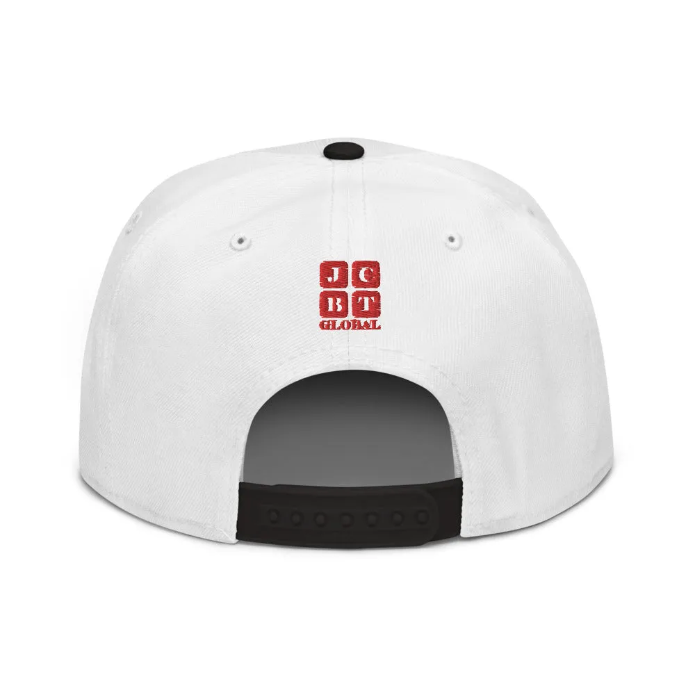 Snapback Hat "2052-0111 Wisdom Is Power (Red Logo)"