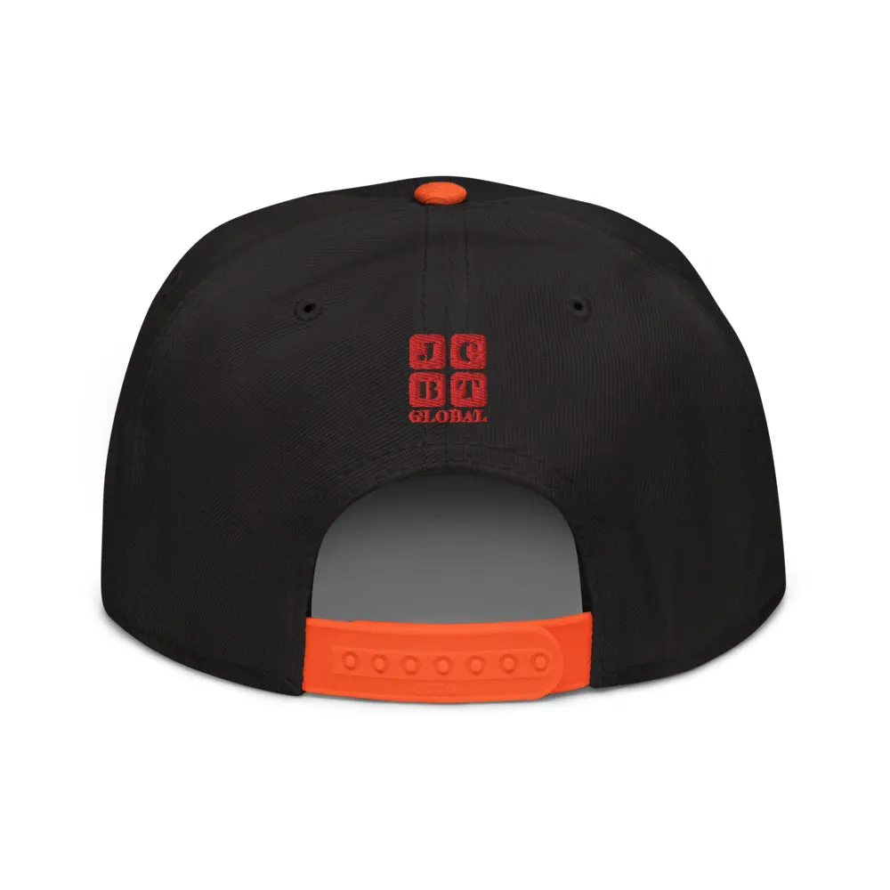 Snapback Hat "2052-0111 Wisdom Is Power (Red Logo)"