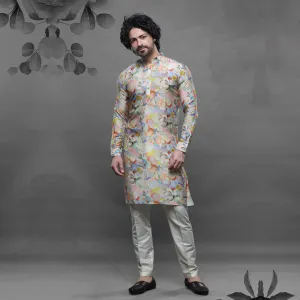 Soft Twilight Light Grayish Blue Kurta
