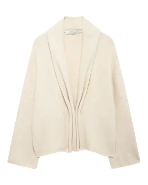 Soft White Long-Sleeved Cardigan