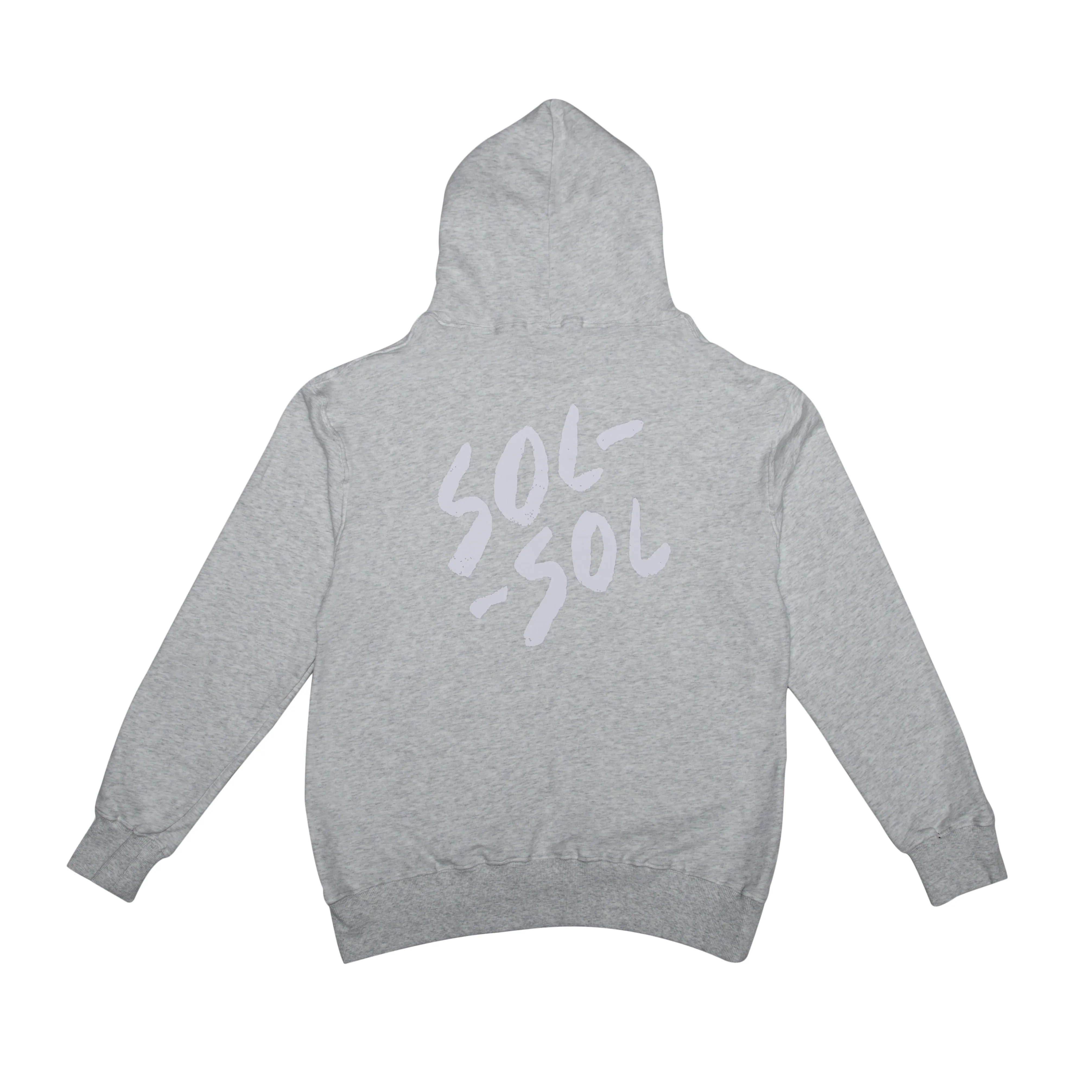 SOL SOL - Classic Logo Hoodie - Grey/White