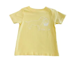 SS Yellow Lab with Basket T-Shirt