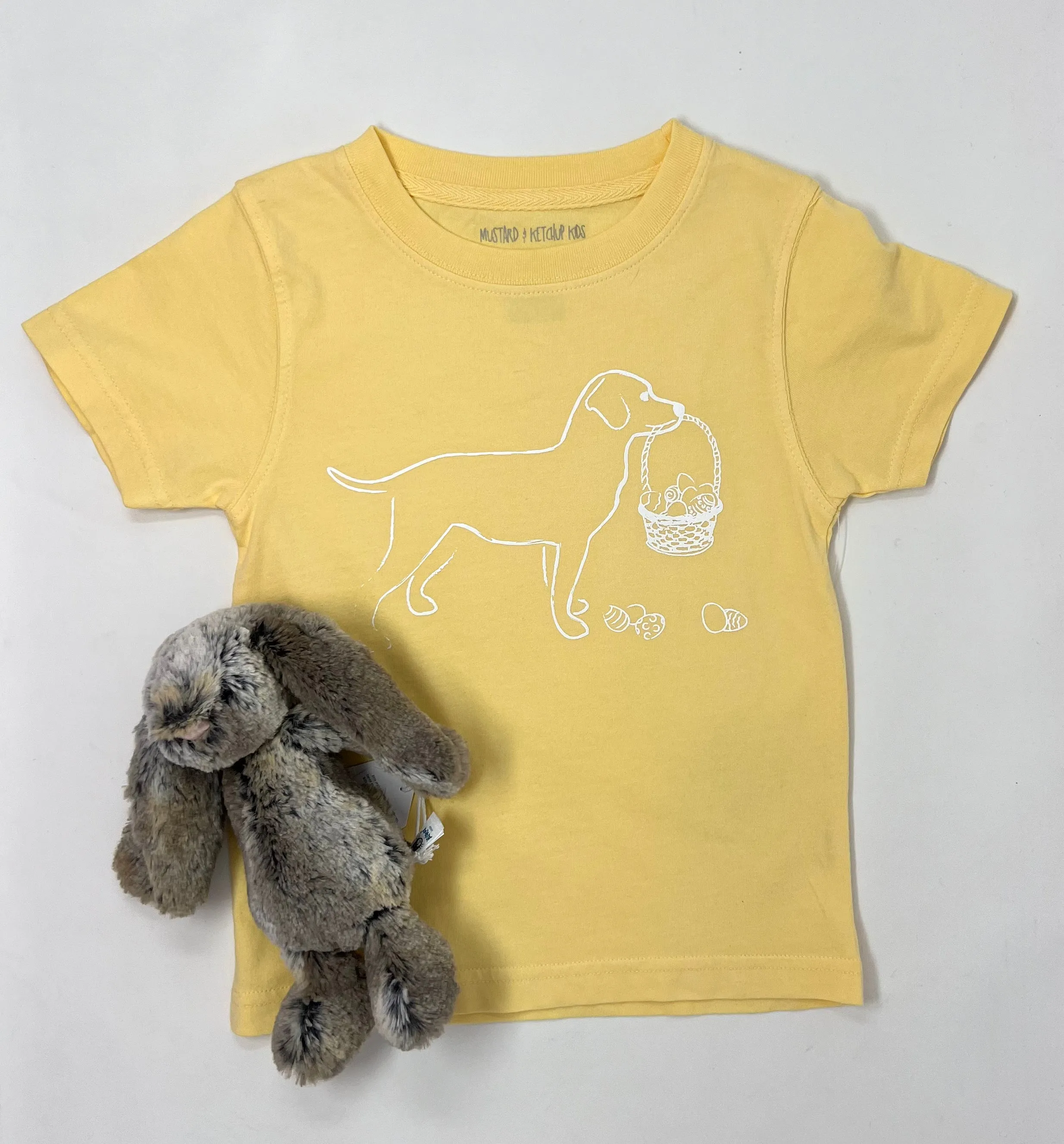 SS Yellow Lab with Basket T-Shirt
