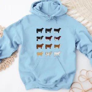 Steer Breeds Hoodie (S-3XL) Unisex - Multiple Colors!