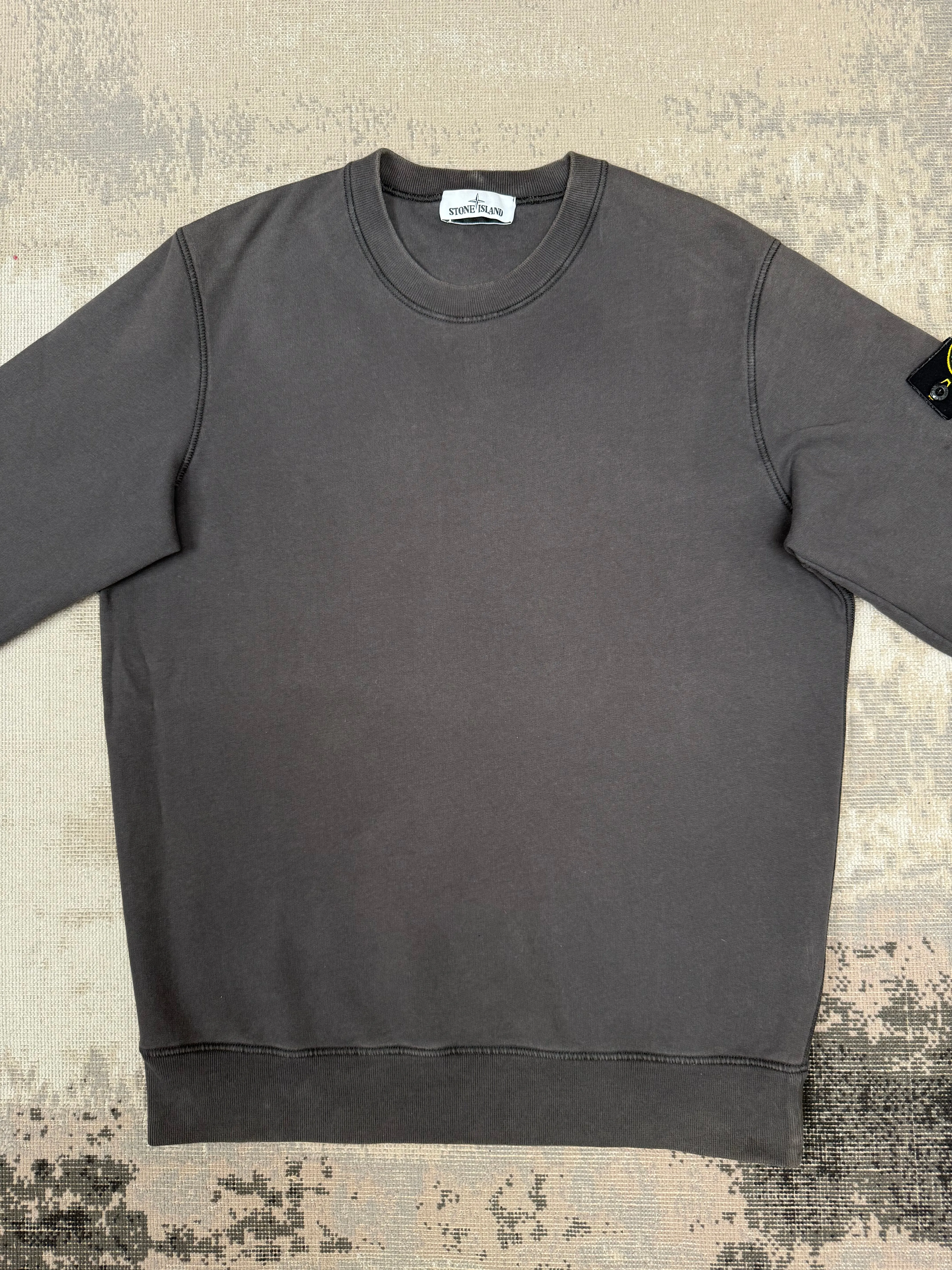Stone Island Badge Sweatshirt - Grey