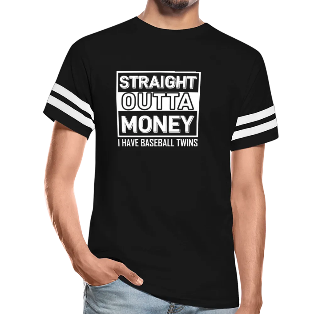 STRAIGHT OUTTA MONEY Vintage Sport T-Shirt