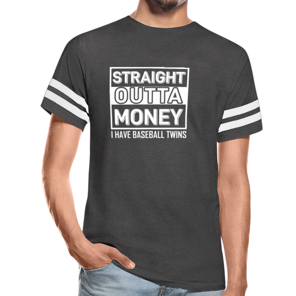 STRAIGHT OUTTA MONEY Vintage Sport T-Shirt