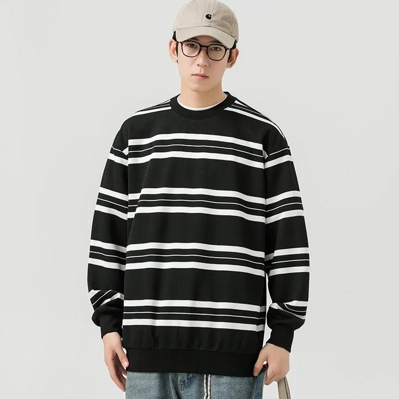 Striped Crewneck Sweatshirt