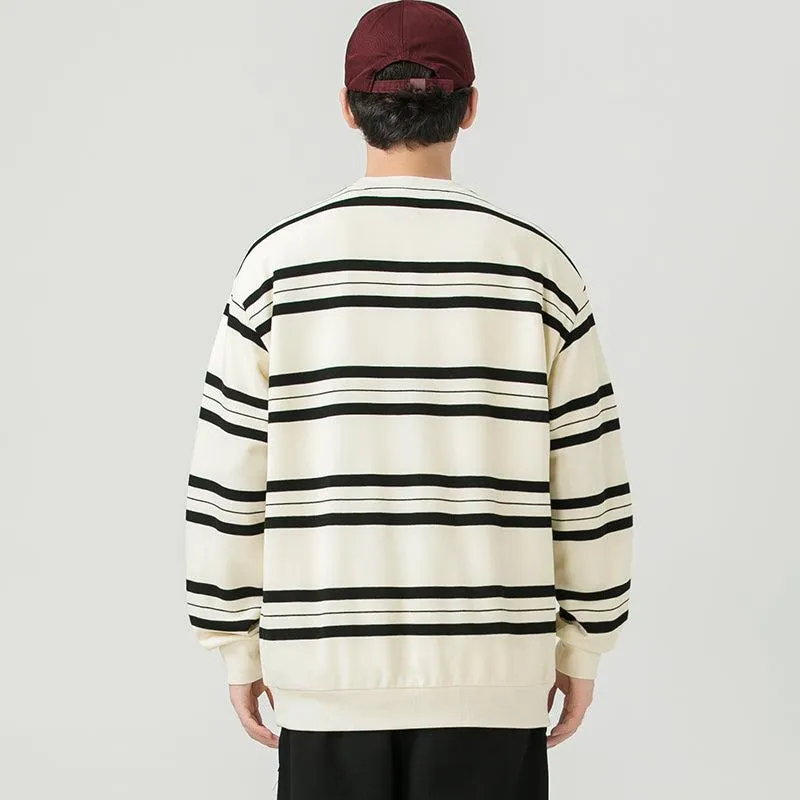 Striped Crewneck Sweatshirt