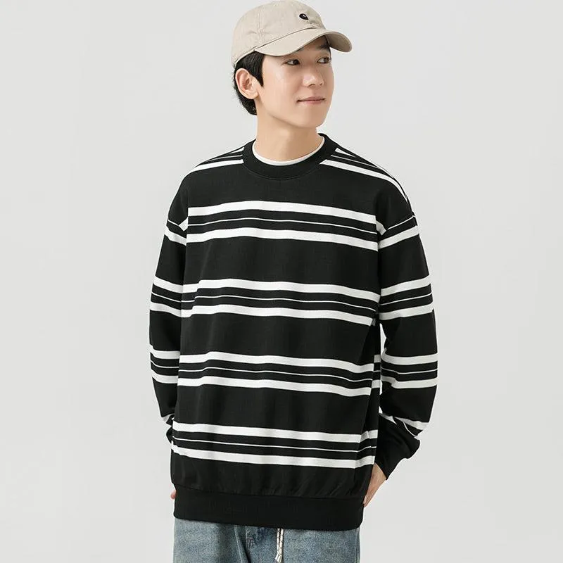 Striped Crewneck Sweatshirt