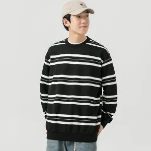 Striped Crewneck Sweatshirt