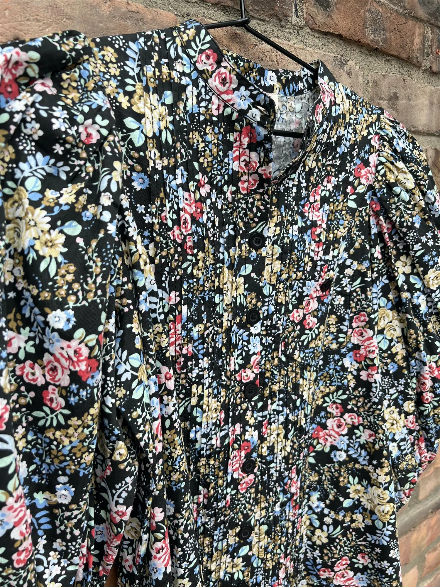 Structured Cotton Shirt Midnight Field