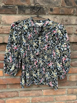 Structured Cotton Shirt Midnight Field