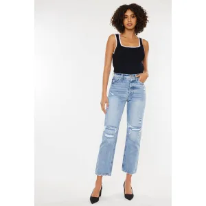 Structured Light Wash KanCan Jeans