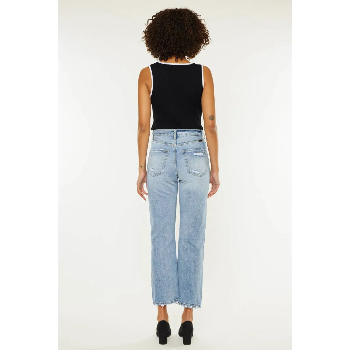 Structured Light Wash KanCan Jeans