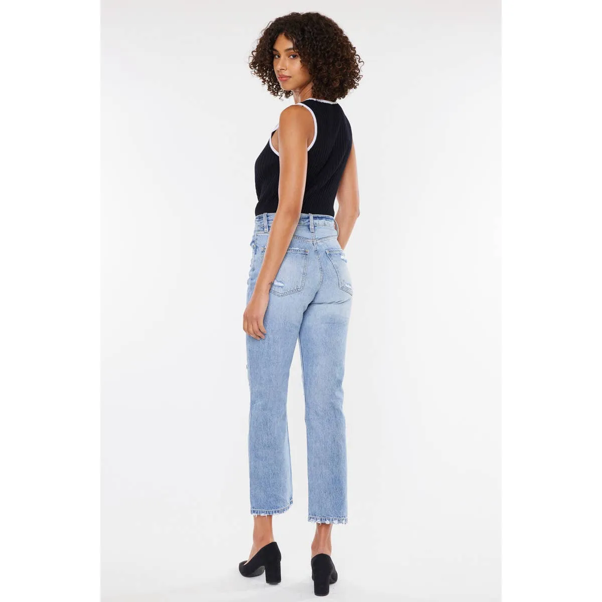 Structured Light Wash KanCan Jeans