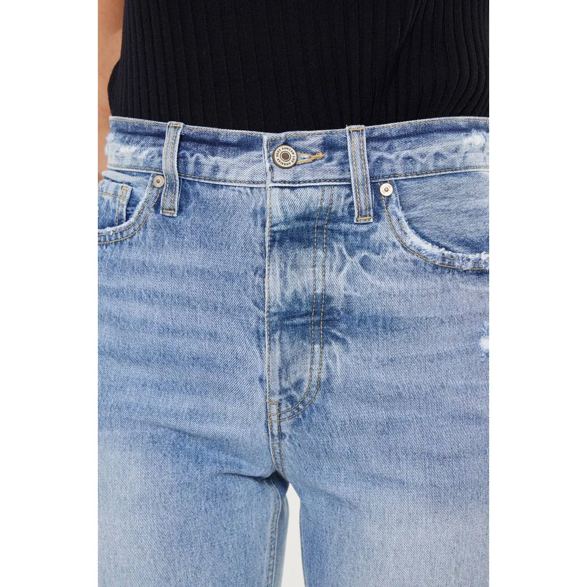 Structured Light Wash KanCan Jeans