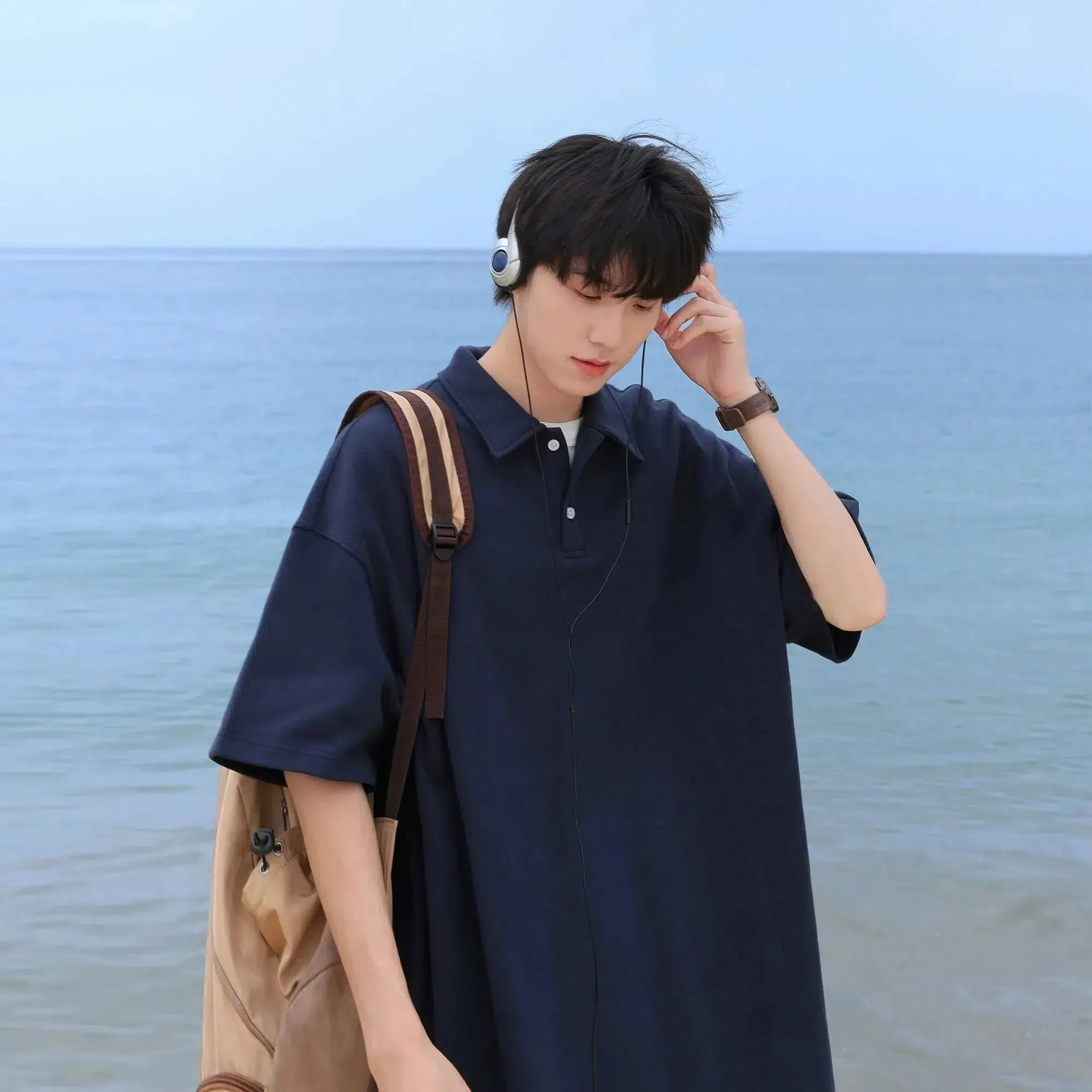 Summer Short-Sleeved Polo Shirt