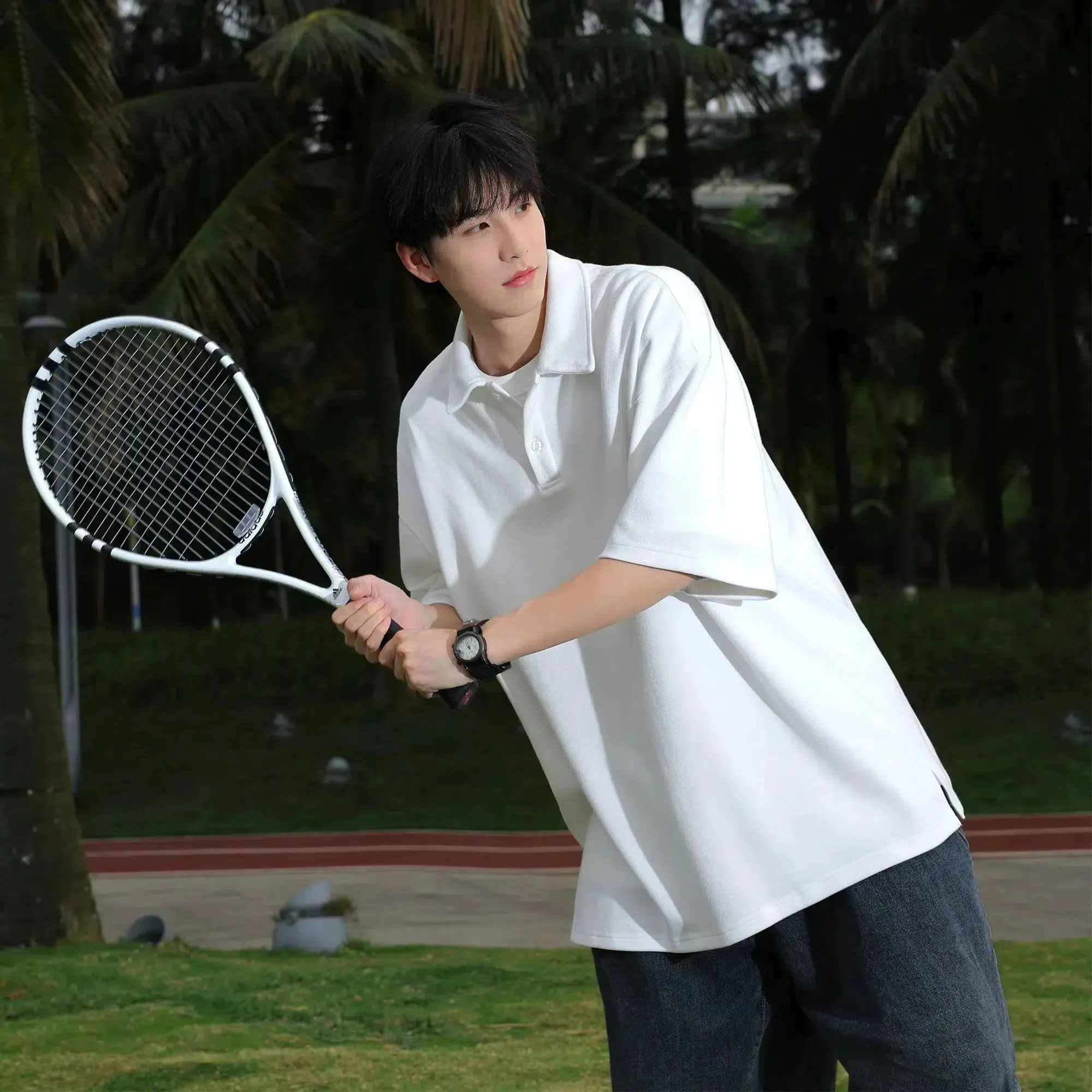 Summer Short-Sleeved Polo Shirt