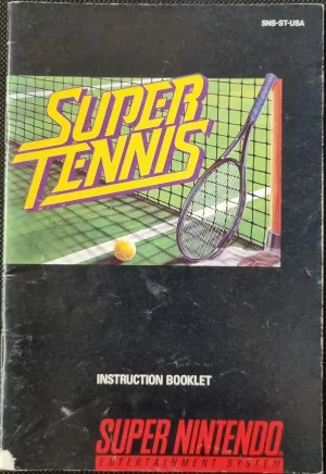 Super Tennis manual (USA)