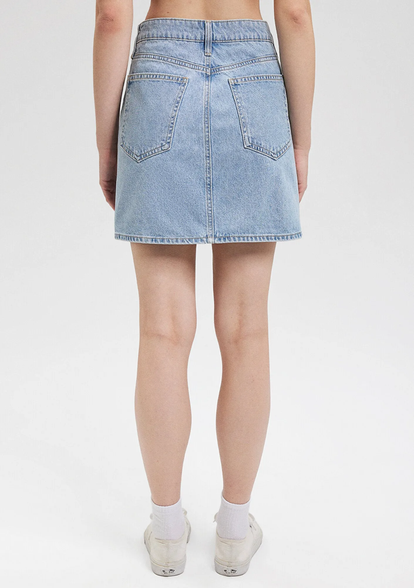 Talia Light Denim Jean Skirt